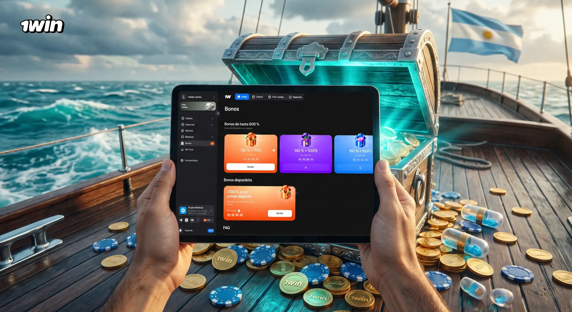 Cashback semanal de 1win Argentina